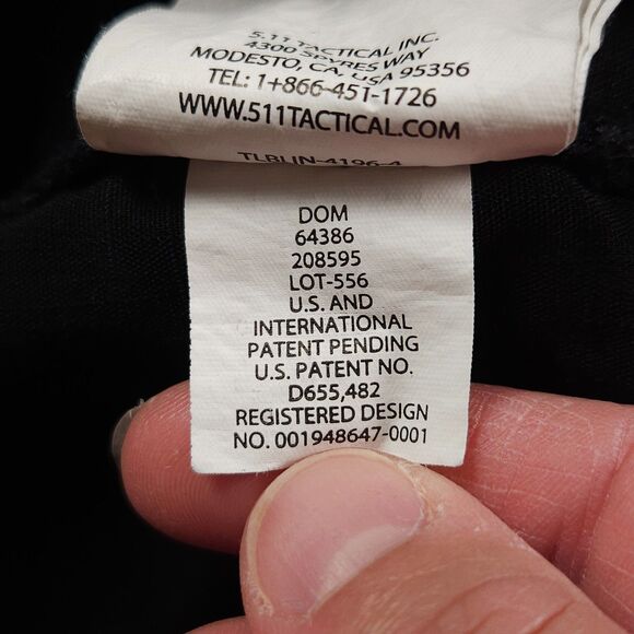 5.11 Tactical Stryke Cargo Pants Womens Size 4 Long Black Pockets Fly Zip - Picture 7 of 16